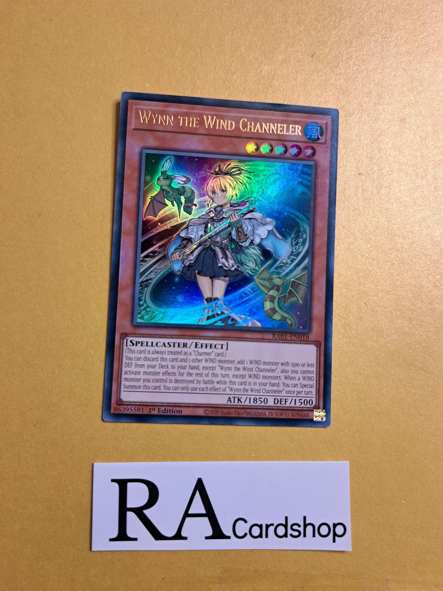 Wynn The Wind Channeler RA01-EN018 Rare 1st Edition 25th Anniversary Rarity Collection Yu-Gi-Oh