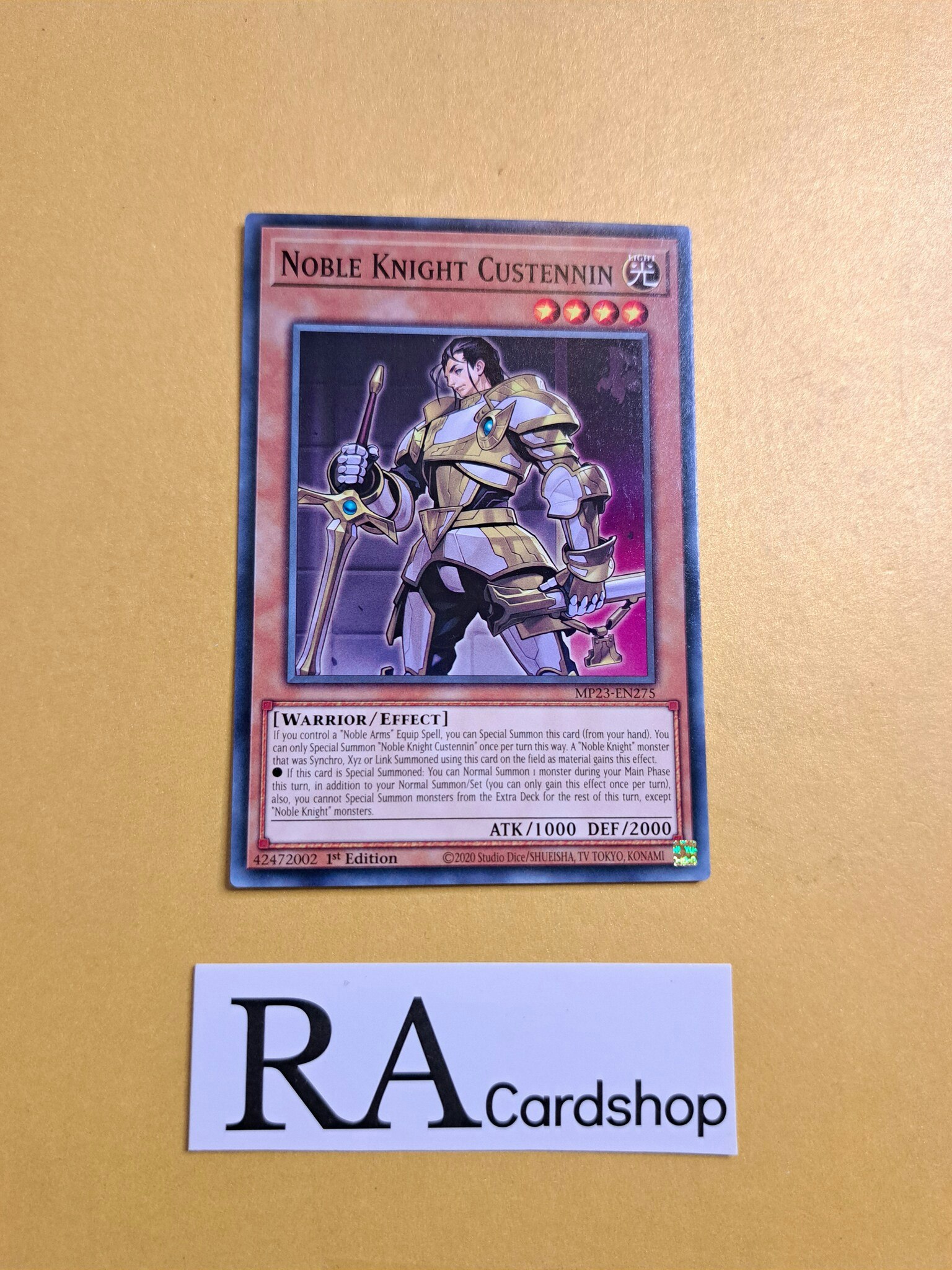 Noble Knight Custennin Common MP23-EN275 1st Edition 25th Anniversary Tin: Dueling Heroes Mega Pack MP23 Yu-Gi-Oh