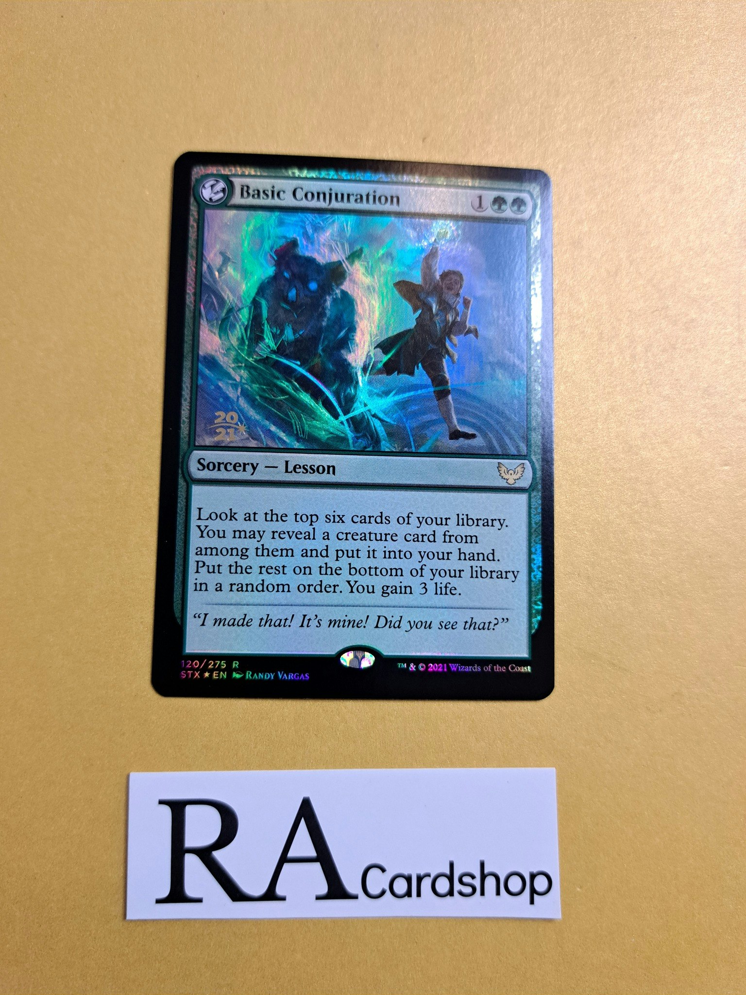 Basic Conjuration Rare Foil Promo 120/275 Strixhaven School of Mages (STX) Magic the Gathering