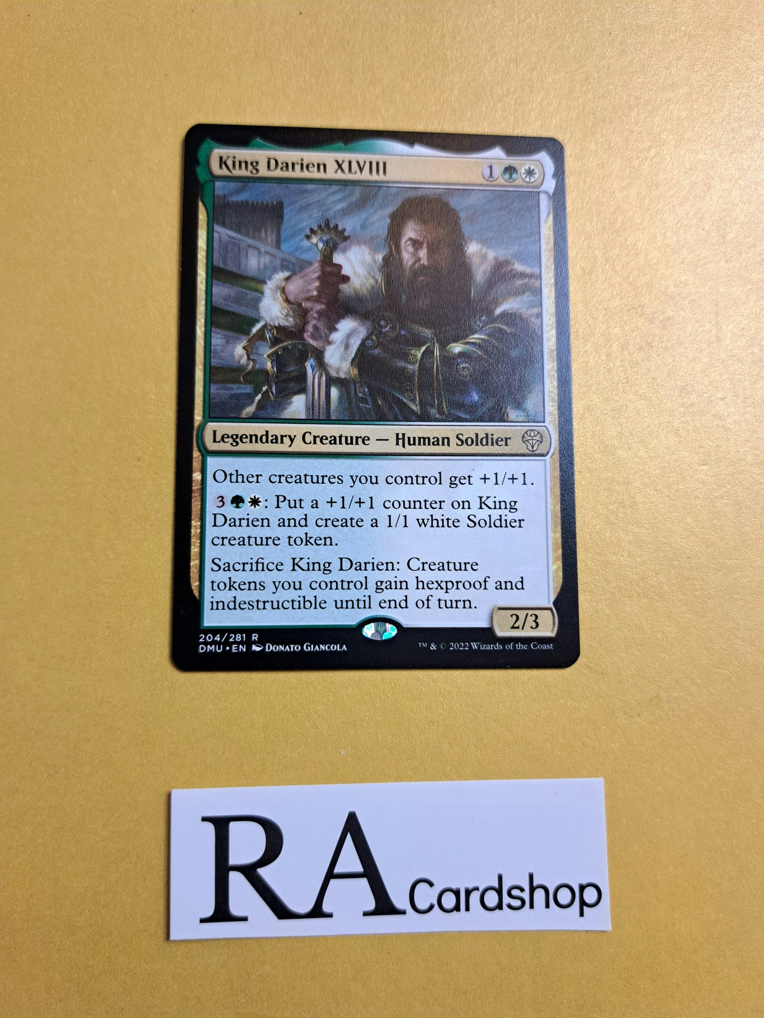 King Darien XLVIII Rare 204/281 Dominaria United (DMU) Magic the Gathering