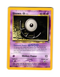 Unown U Uncommon 51/75 Neo Discovery Pokemon