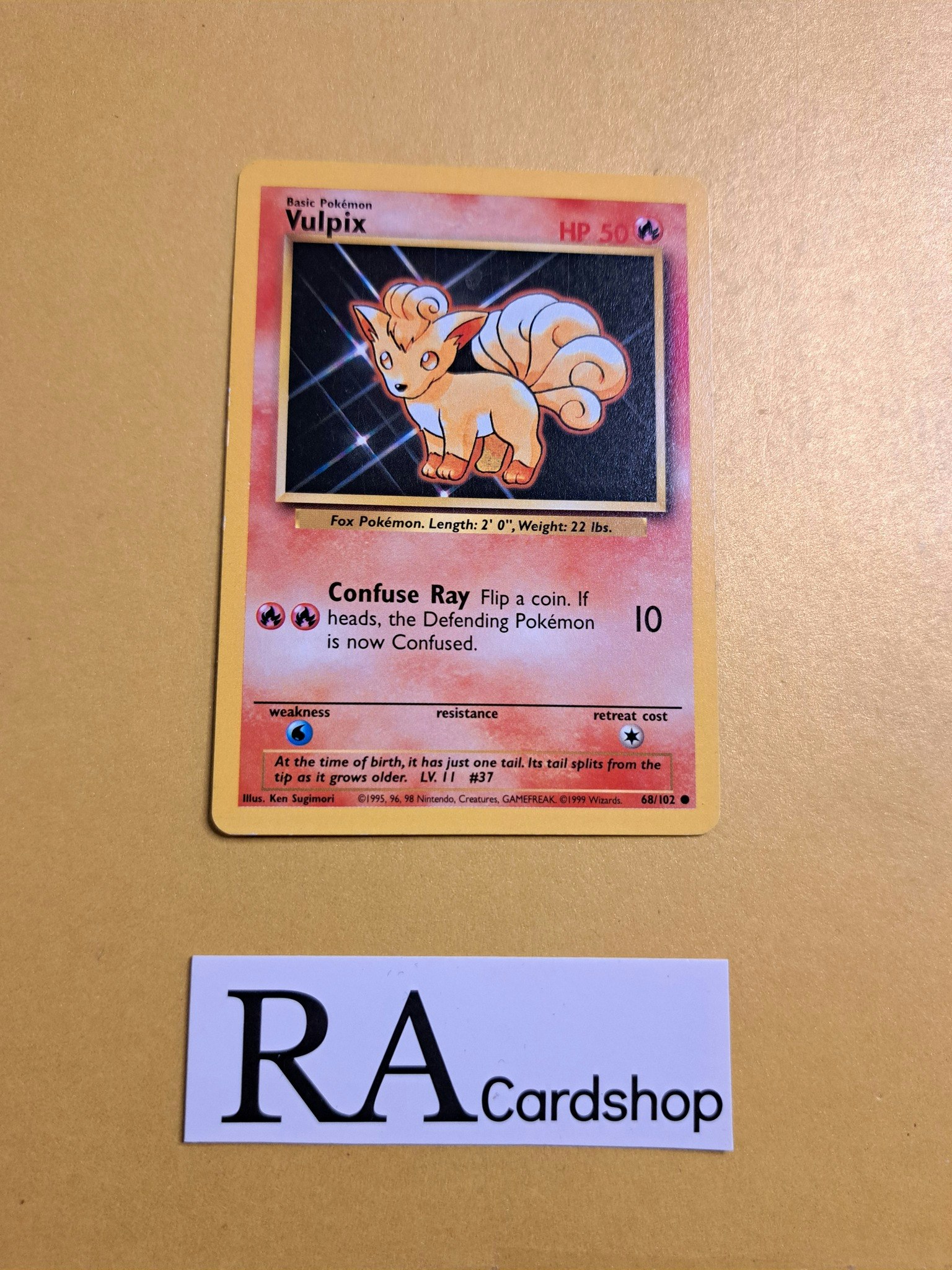 Vulpix Common 68/102 Base Set Pokemon TCG