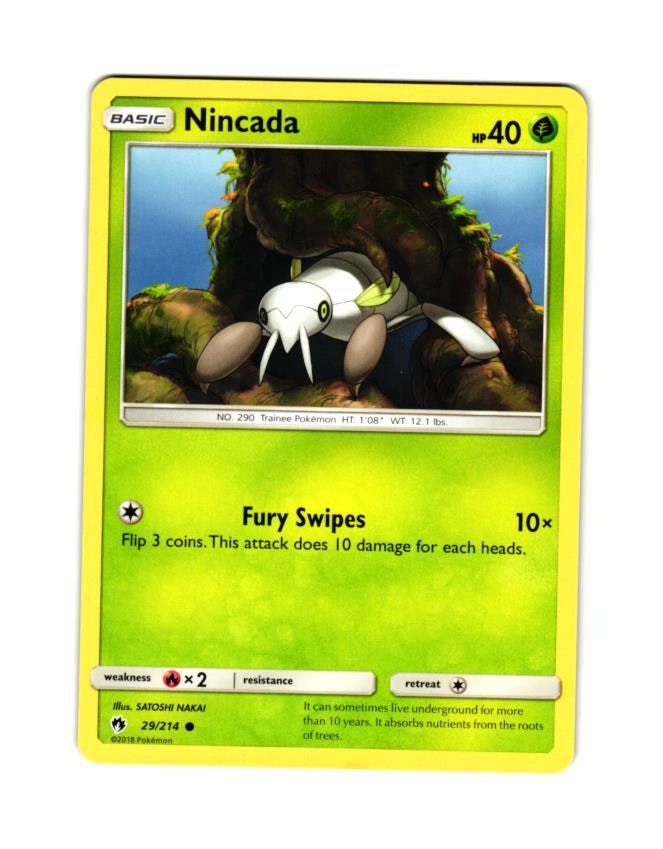 Nincada Common 29/214 Lost Thunder Pokemon