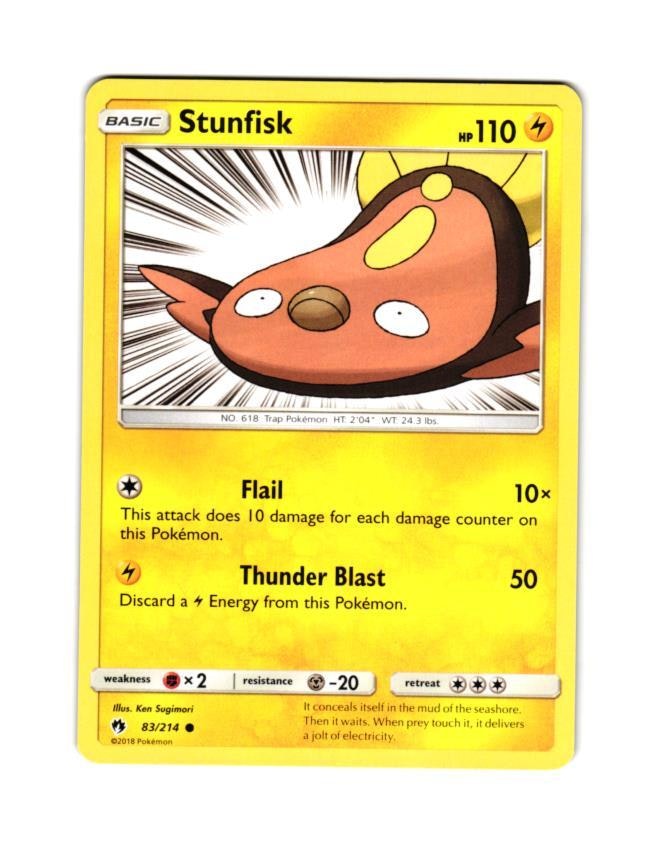 Stunfisk Common 83/214 Lost Thunder Pokemon
