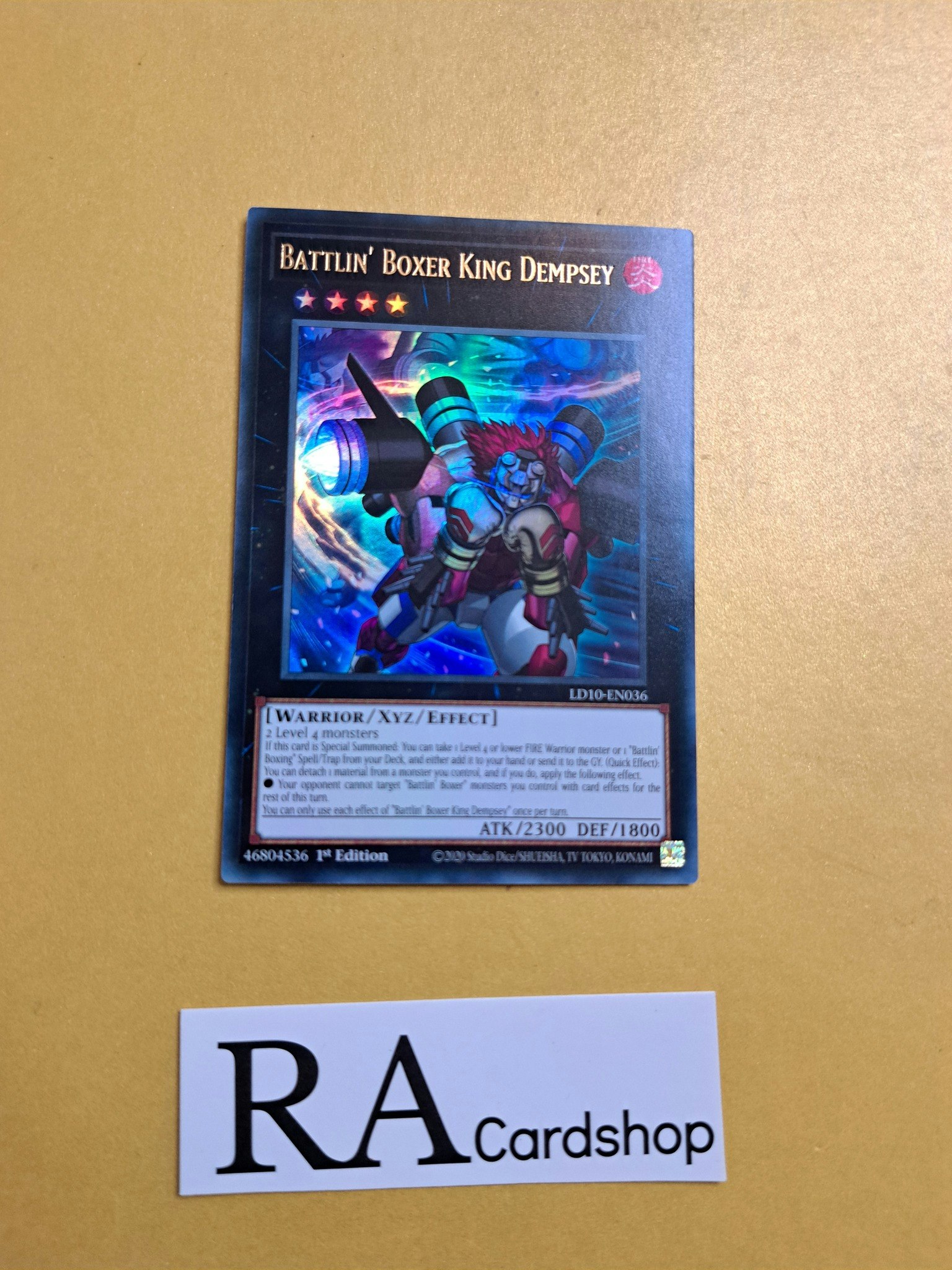 Battlin Boxer King Dempsey Ultra Rare LD10-EN036 Legendary Duelists: Soulburning Volcano LD10 Yu-Gi-Oh