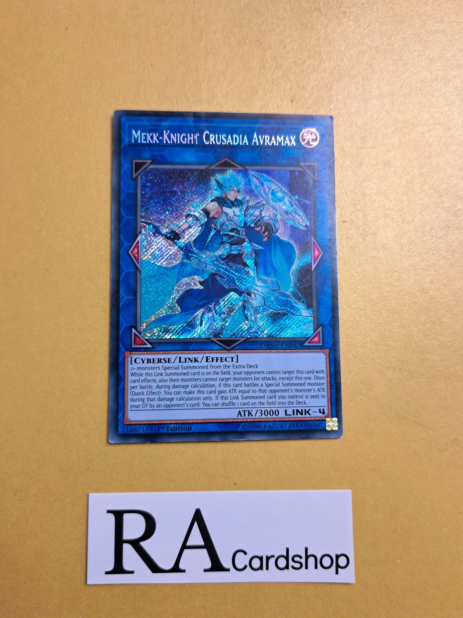 Mekk-Knight Crusadia Avramax Secret Rare DANE-EN047 Dark Neostorm DANE Yu-Gi-Oh