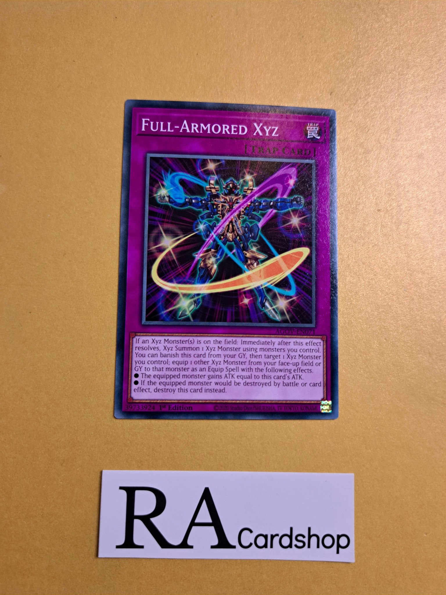 Full-Armored XYZ Common AGOV-EN071 1st Edition Age of Overlord 2020 AGOV Yu-Gi-Oh