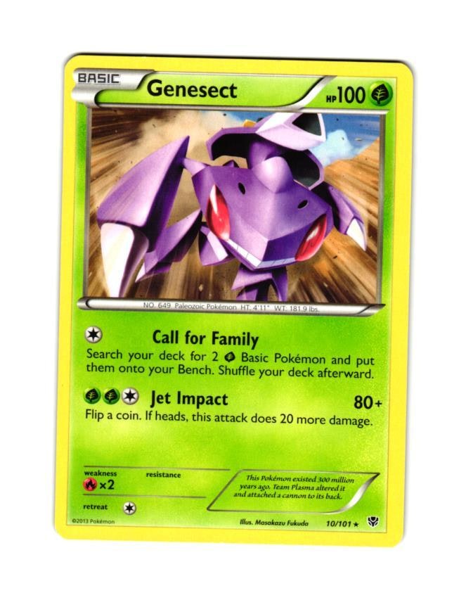 Genesect Rare 10/101 Plasma Blast Pokemon