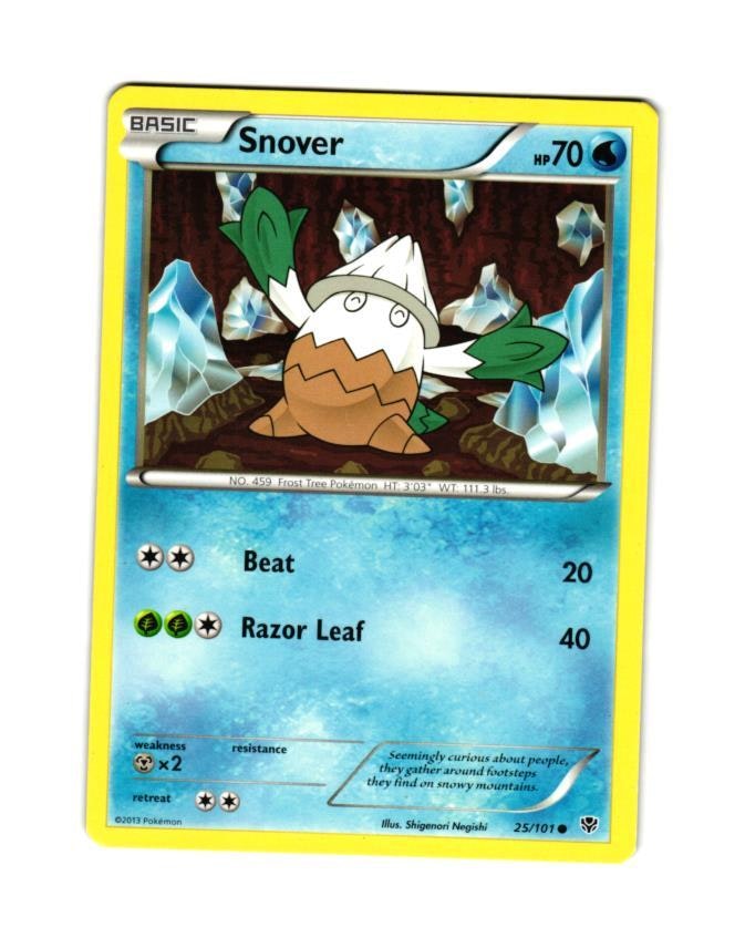 Snover Common 25/101 Plasma Blast Pokemon
