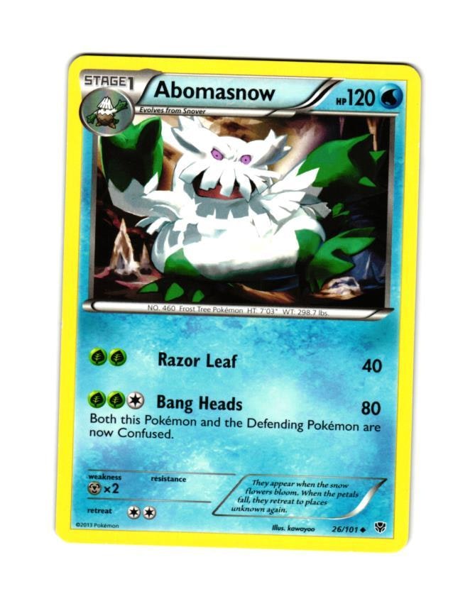 Abomasnow Uncommon 26/101 Plasma Blast Pokemon