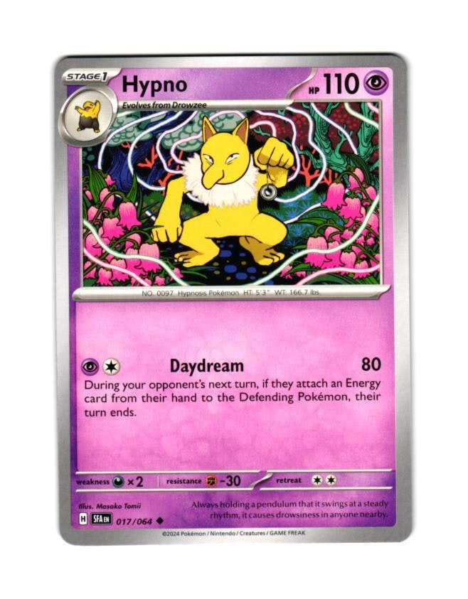 Hypno Uncommon 017/064 Shrouded Fable Pokemon