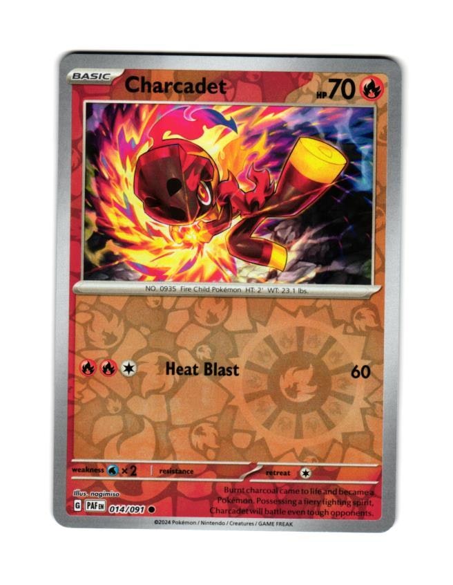 Charcadet Reverse Holo Common 014/091 Paldean Fates Pokemon