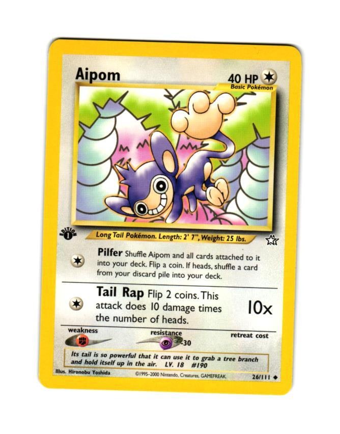 Aipom Common 26/111 Neo Genesis Pokemon