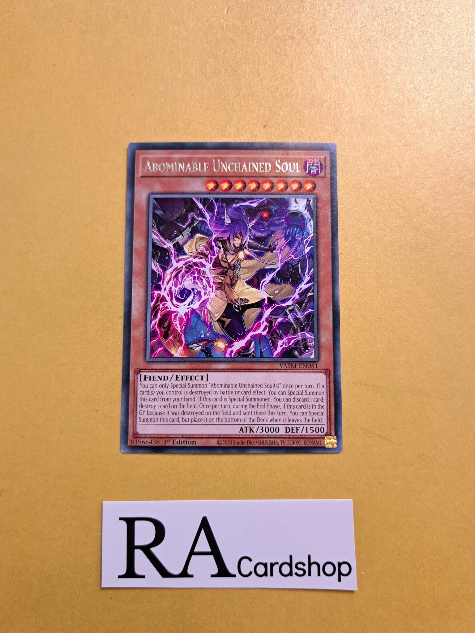 Abominable Unchained Soul Rare VASM-EN051 1st Edition Valiant Smashers VASM Yu-Gi-Oh