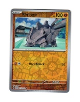 Rhyhorn Reverse Holo Common 074/142 Stellar Crown Pokemon
