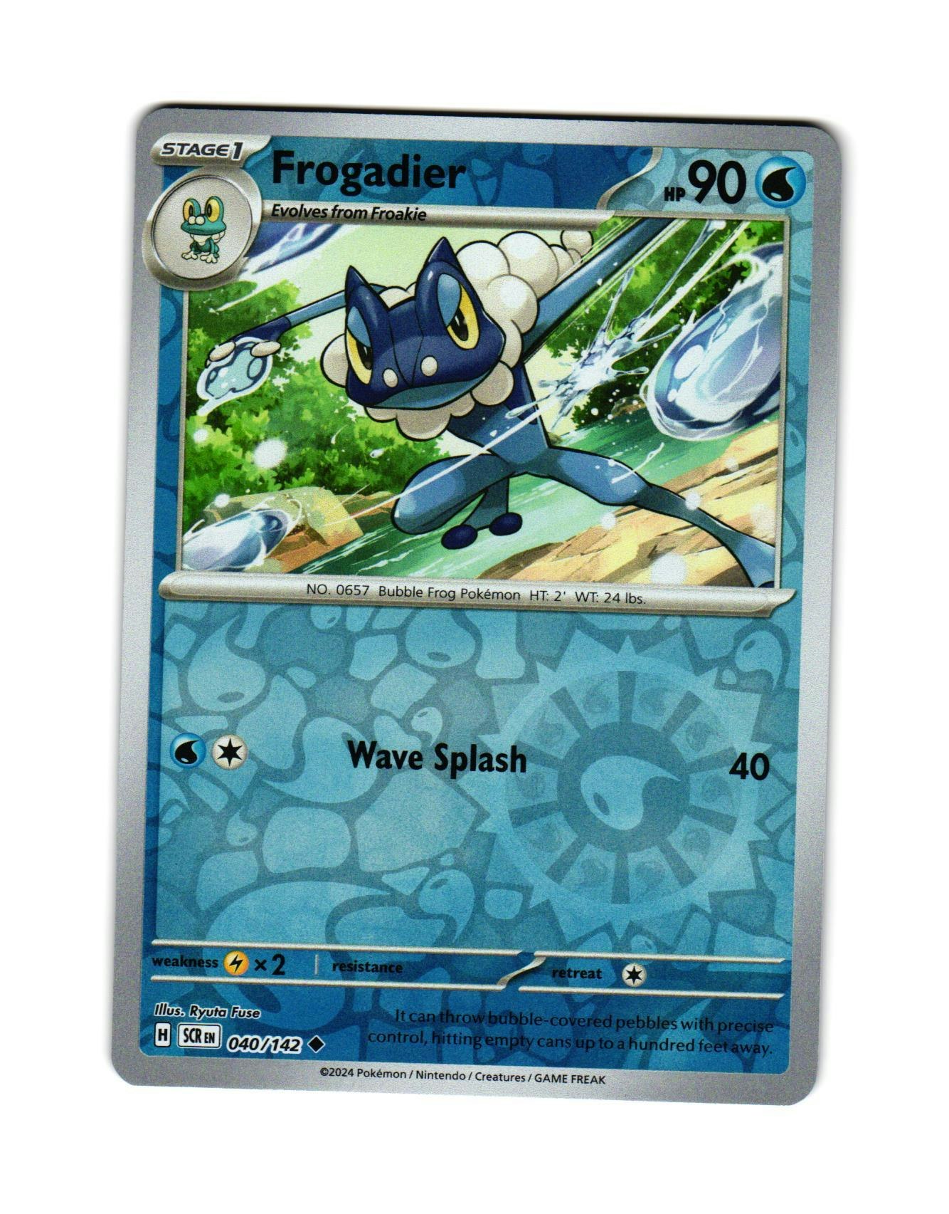 Frogadier Reverse Holo Uncommon 040/142 Stellar Crown Pokemon