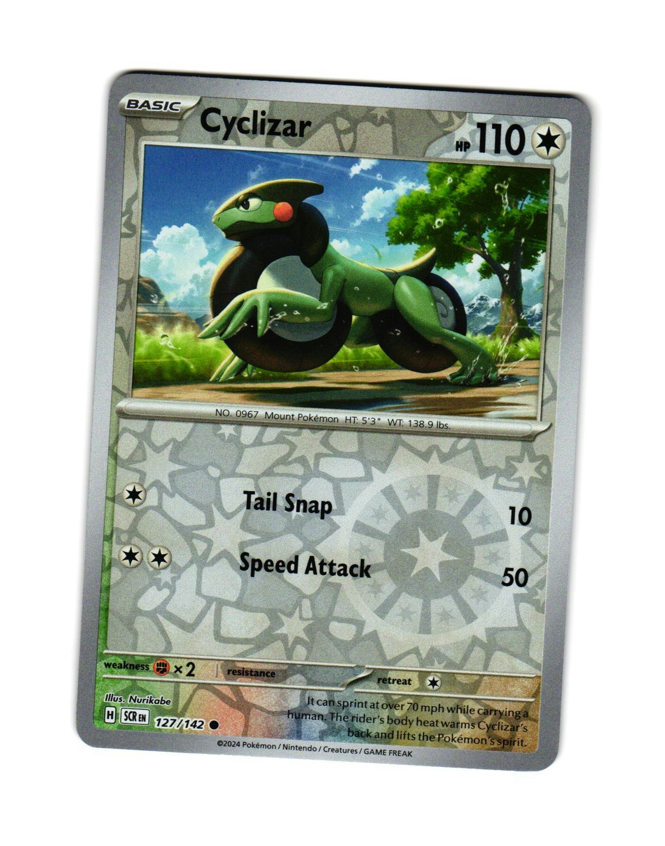 Cyclizar Reverse Holo Common 127/142 Stellar Crown Pokemon