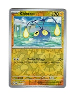 Chinchou Reverse Holo Common 048/142 Stellar Crown Pokemon