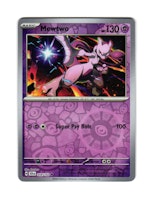 Mewtwo Reverse Holo Uncommon 059/142 Stellar Crown Pokemon