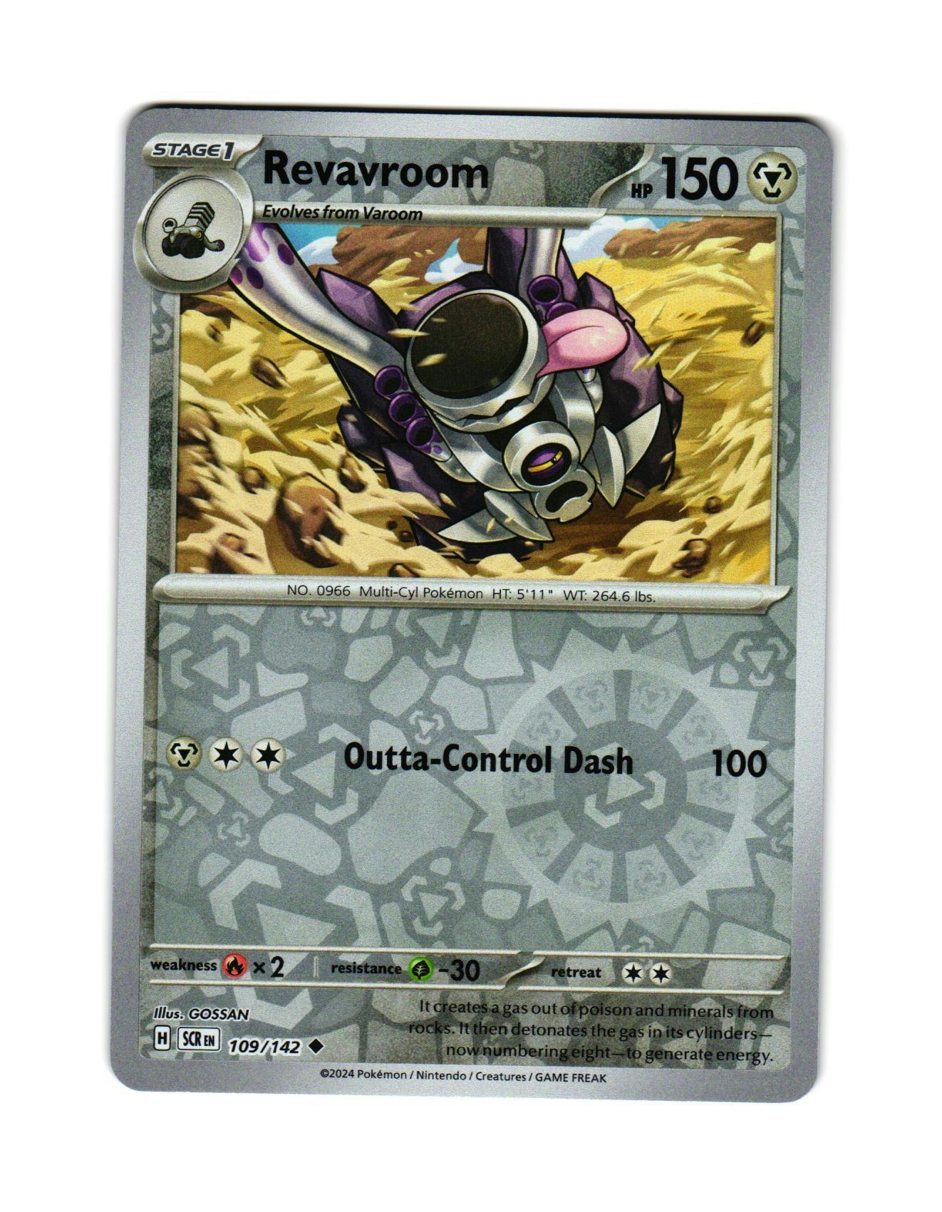 Revavroom Reverse Holo Uncommon 109/142 Stellar Crown Pokemon