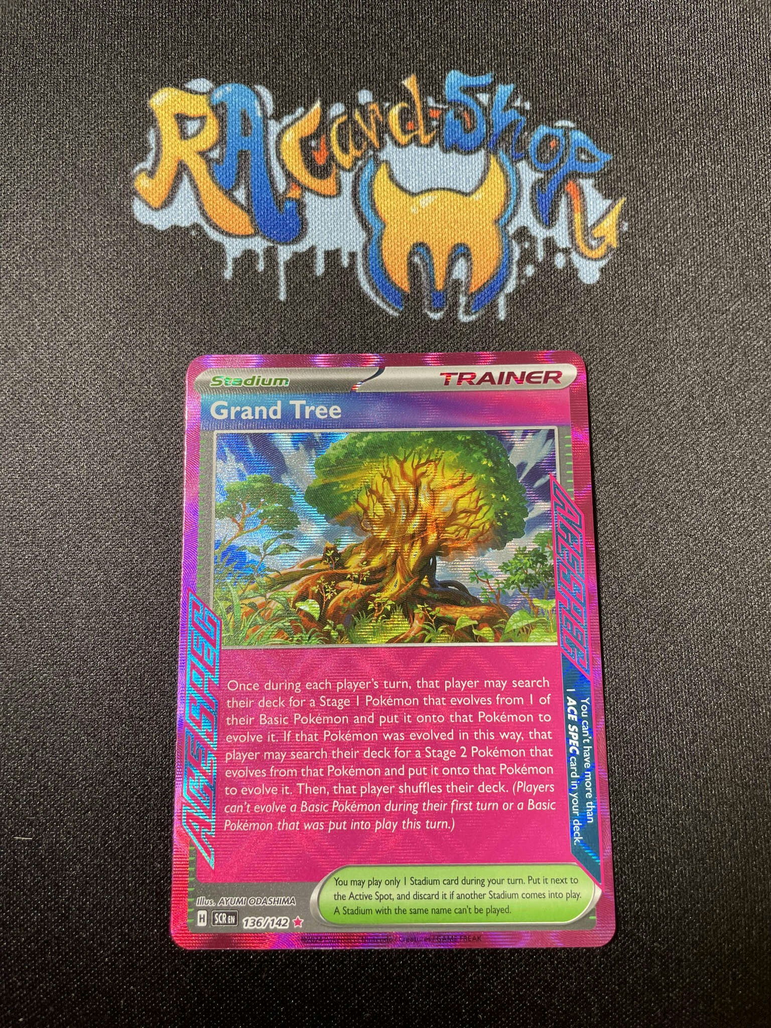 Grand Tree ACE Rare 136/142 Stellar Crown Pokemon