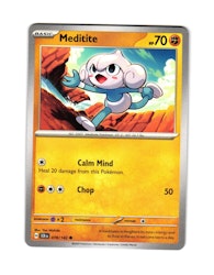 Meditite Common 078/142 Stellar Crown Pokemon