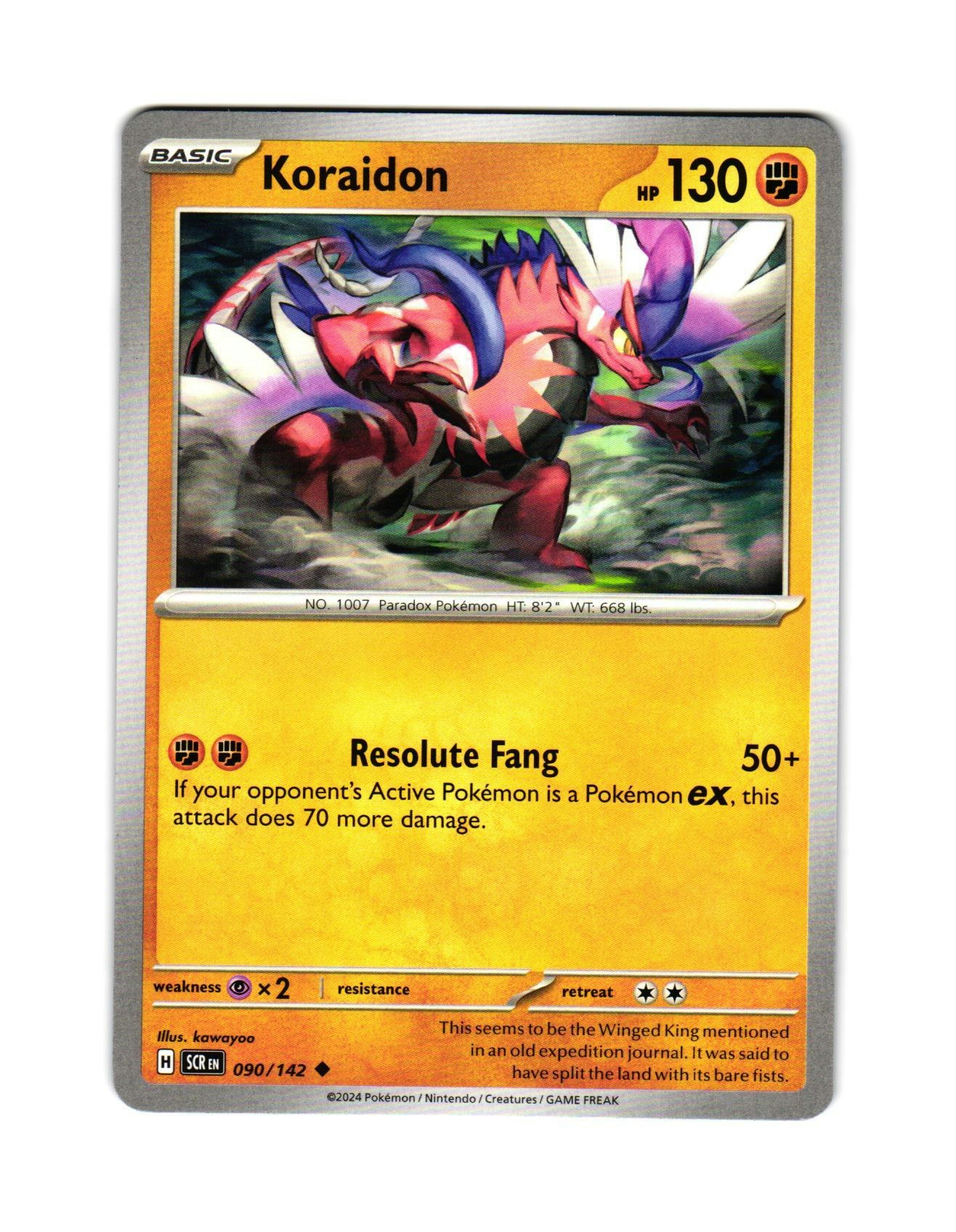 Koraidon Uncommon 090/142 Stellar Crown Pokemon