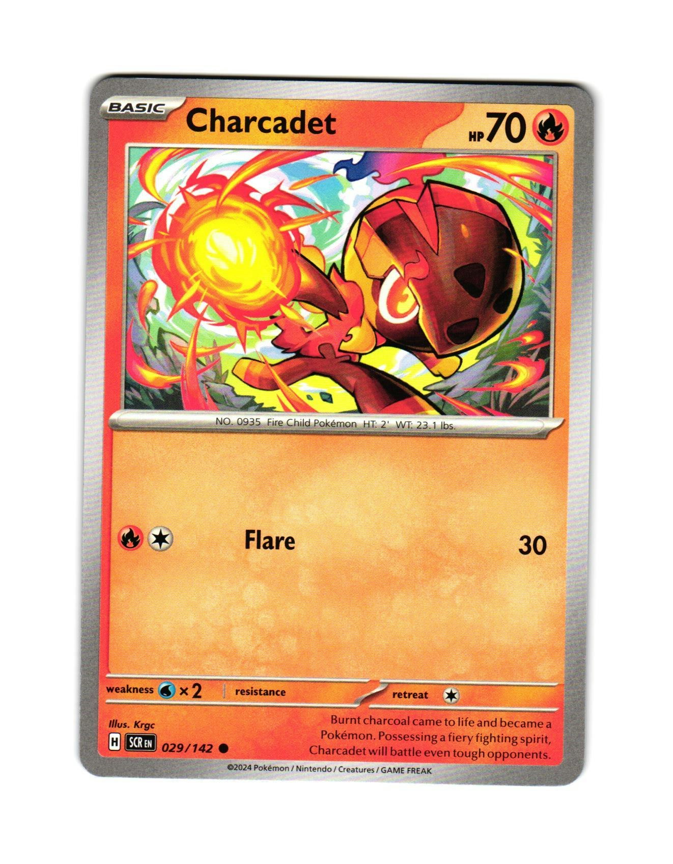 Charcadet Common 029/142 Stellar Crown Pokemon