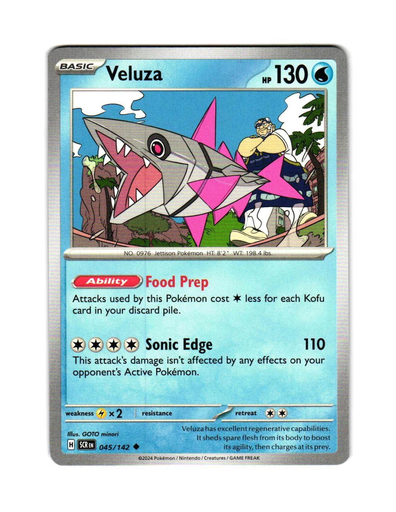 Veluza Uncommon 045/142 Stellar Crown Pokemon