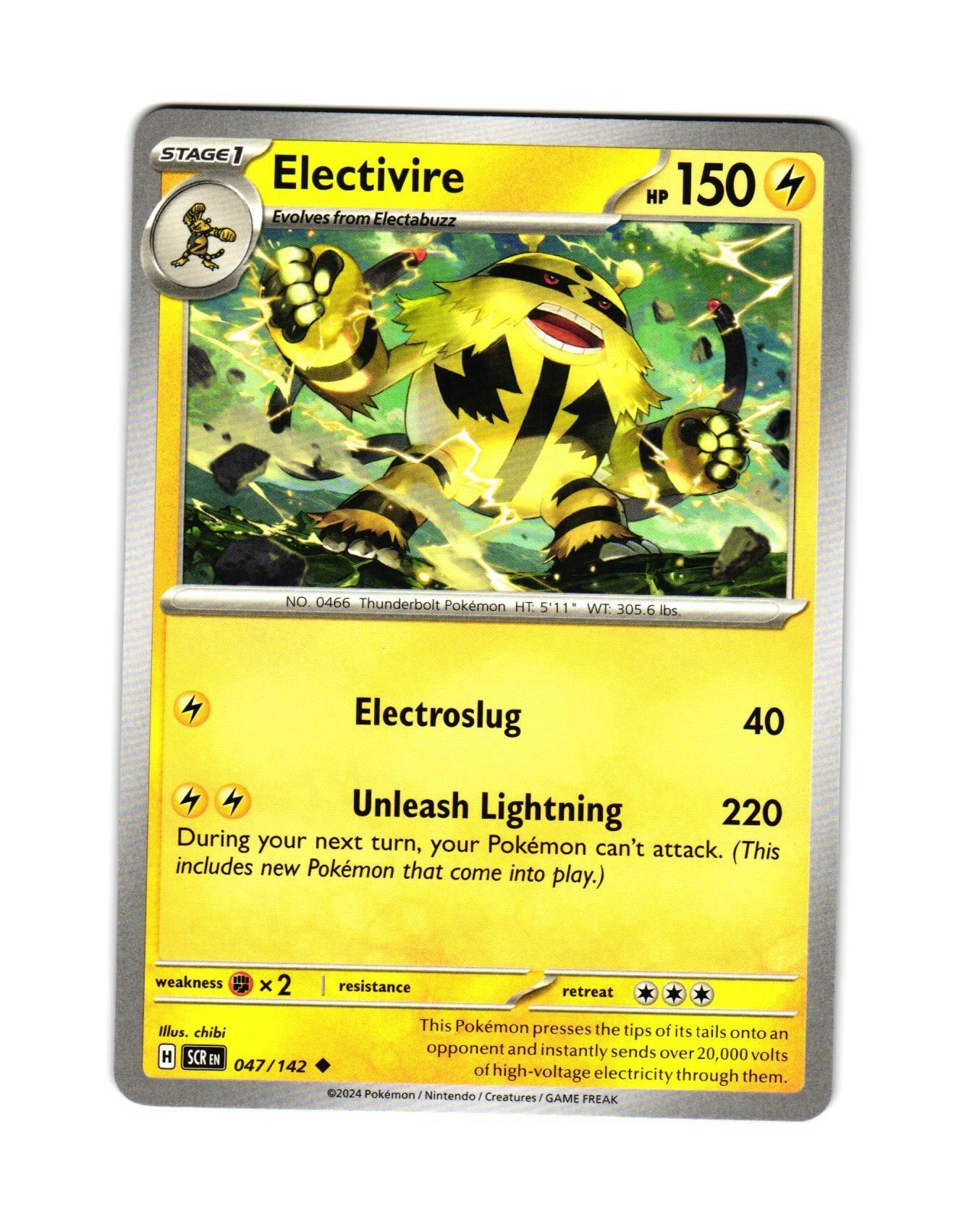 Electivire Uncommon 047/142 Stellar Crown Pokemon