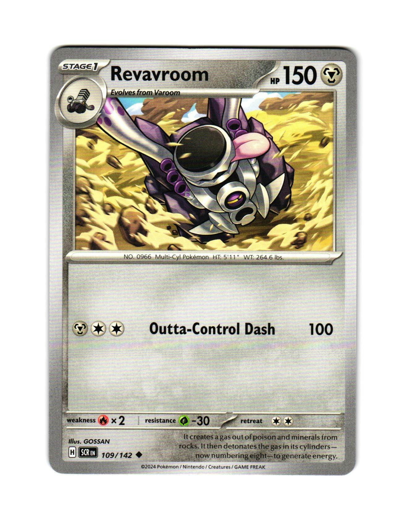 Revavroom Uncommon 109/142 Stellar Crown Pokemon
