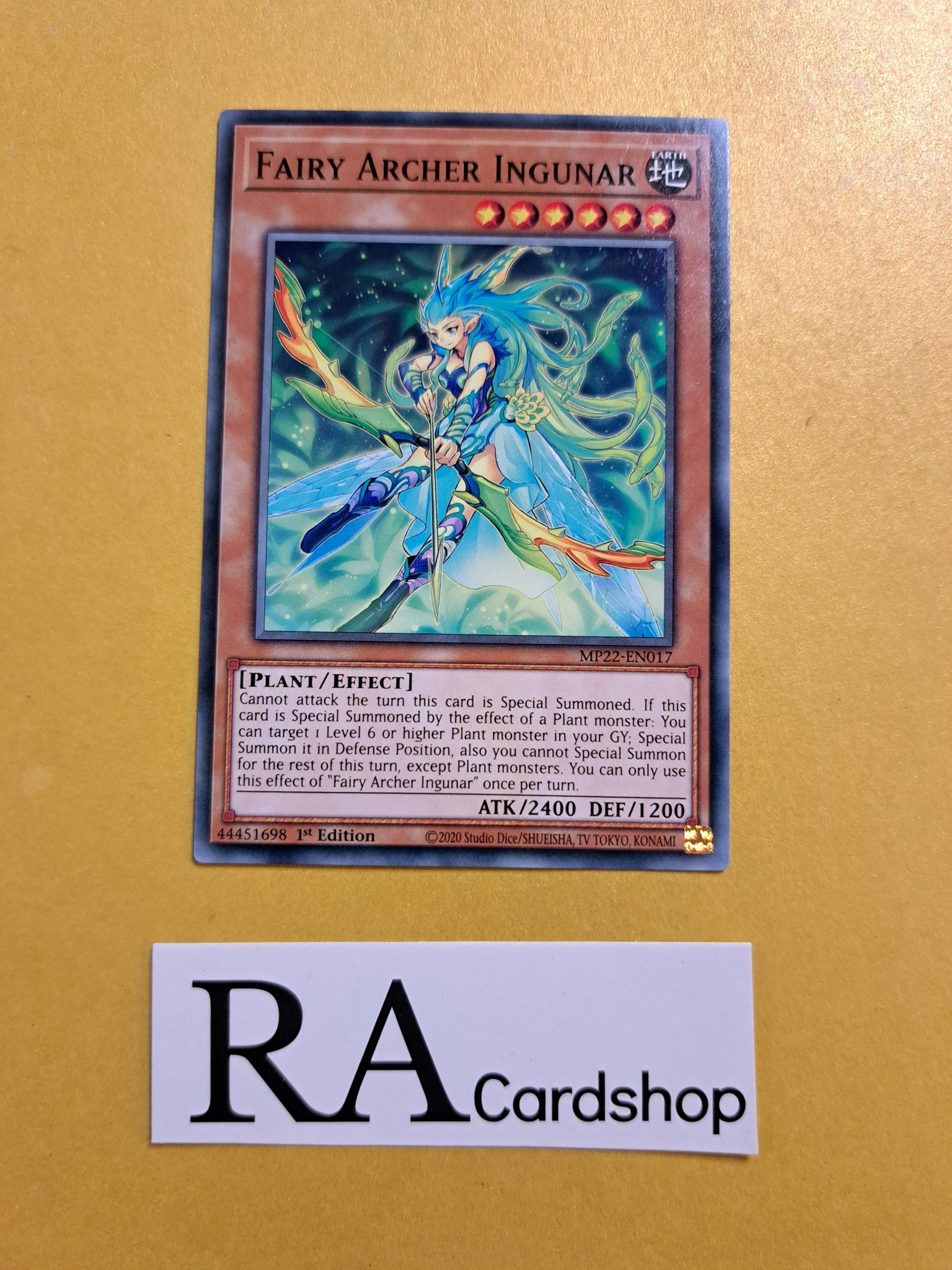 Fairy Archer Ingunar Common MP22-EN017 1st Edition Tin of the Pharaohs Gods 2022 MP22 Yu-Gi-Oh