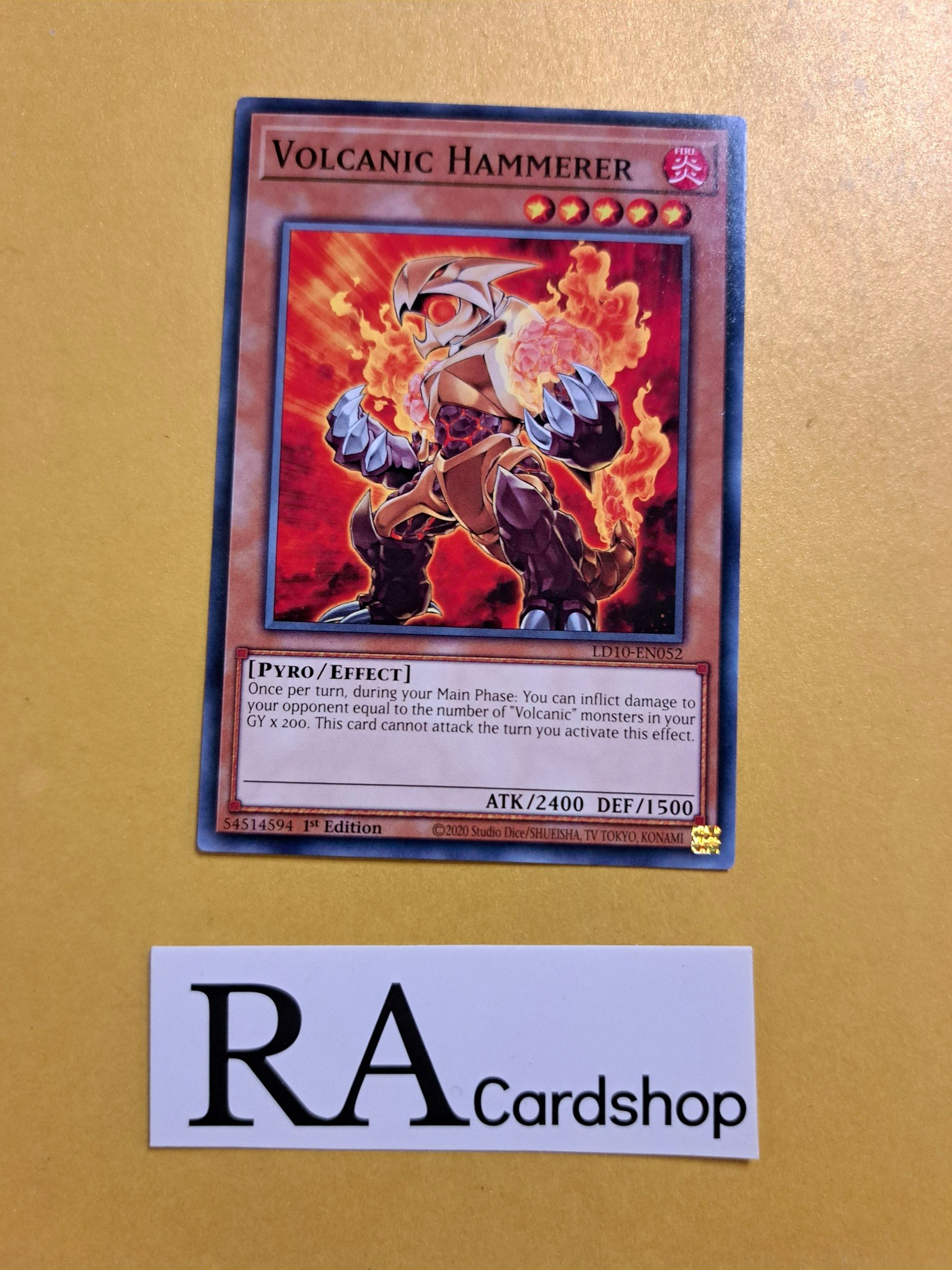 Volcanic Hammerer Common LD10-EN052 Legendary Duelists: Soulburning Volcano LD10 Yu-Gi-Oh