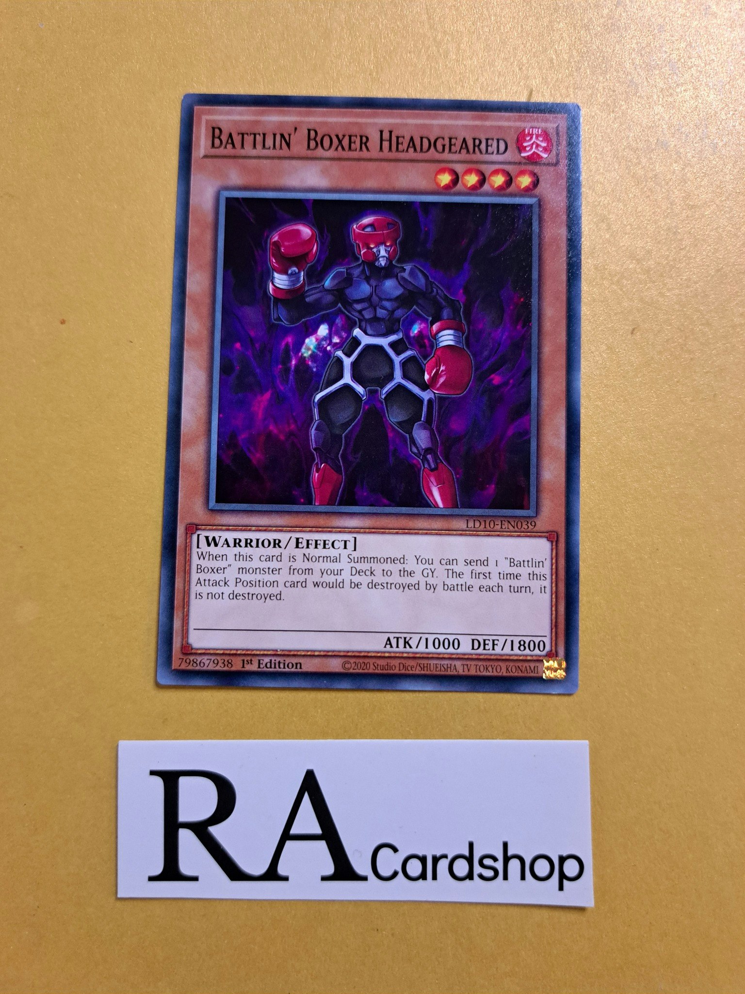 Battlin Boxer Headgeared Common LD10-EN039 Legendary Duelists: Soulburning Volcano LD10 Yu-Gi-Oh