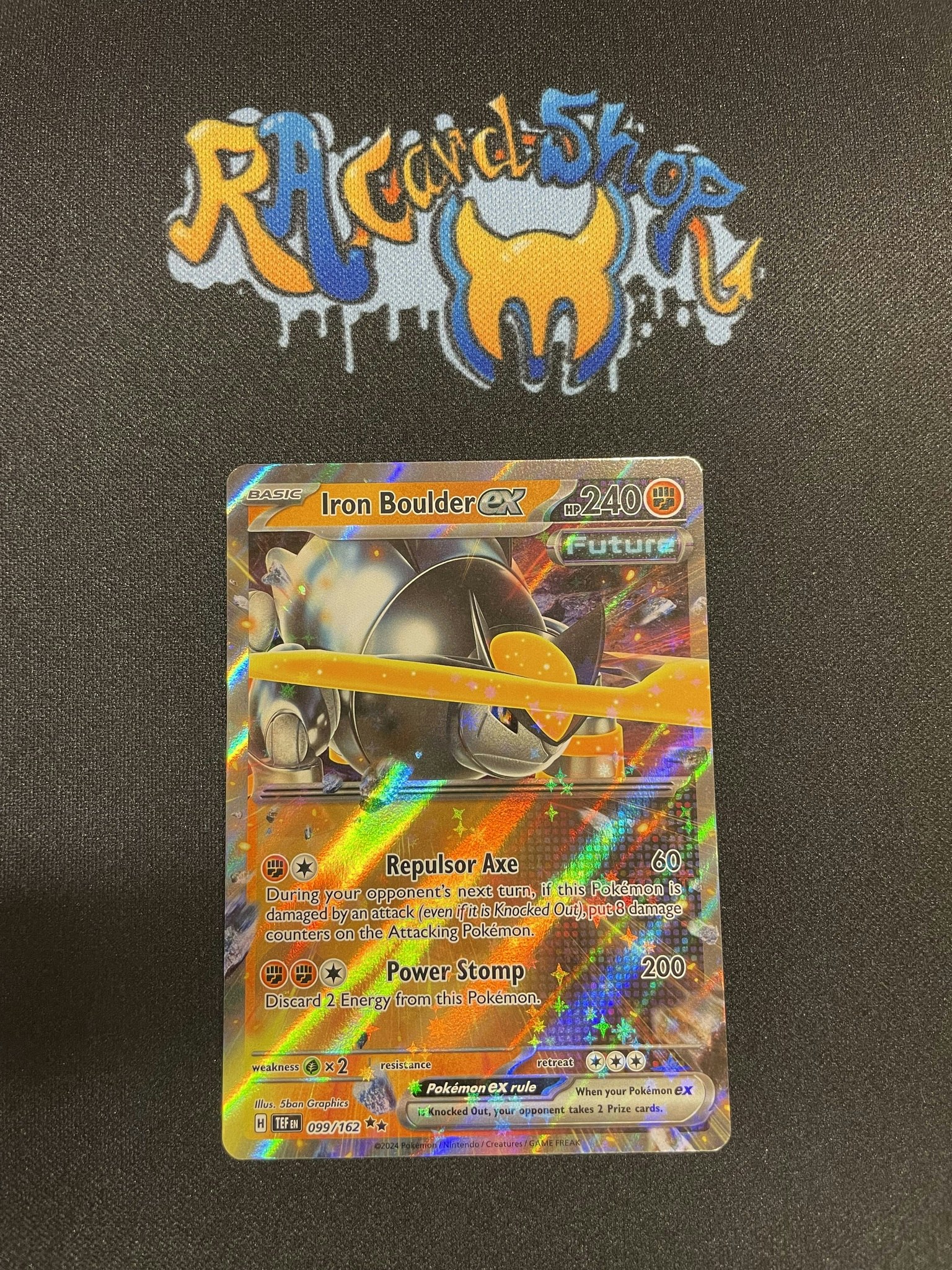 Iron Boulder ex Double Rare 099/162 Temporal Forces Pokemon