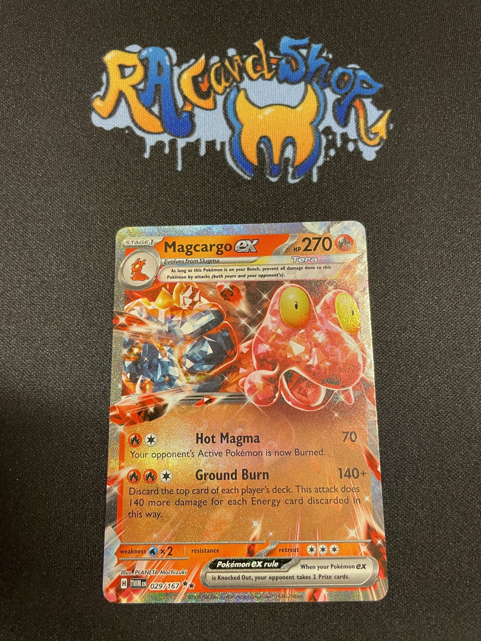 Magcargo ex Double Rare 029/167 Twilight Masquerade Pokemon