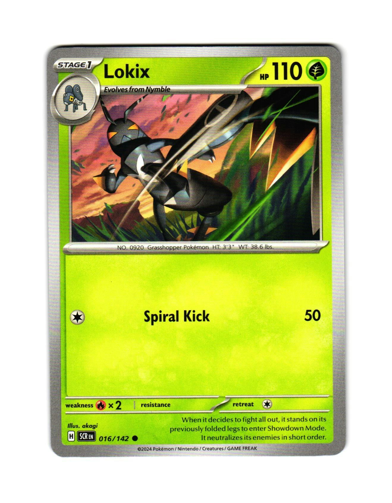 Lokix Common 016/142 Stellar Crown Pokemon