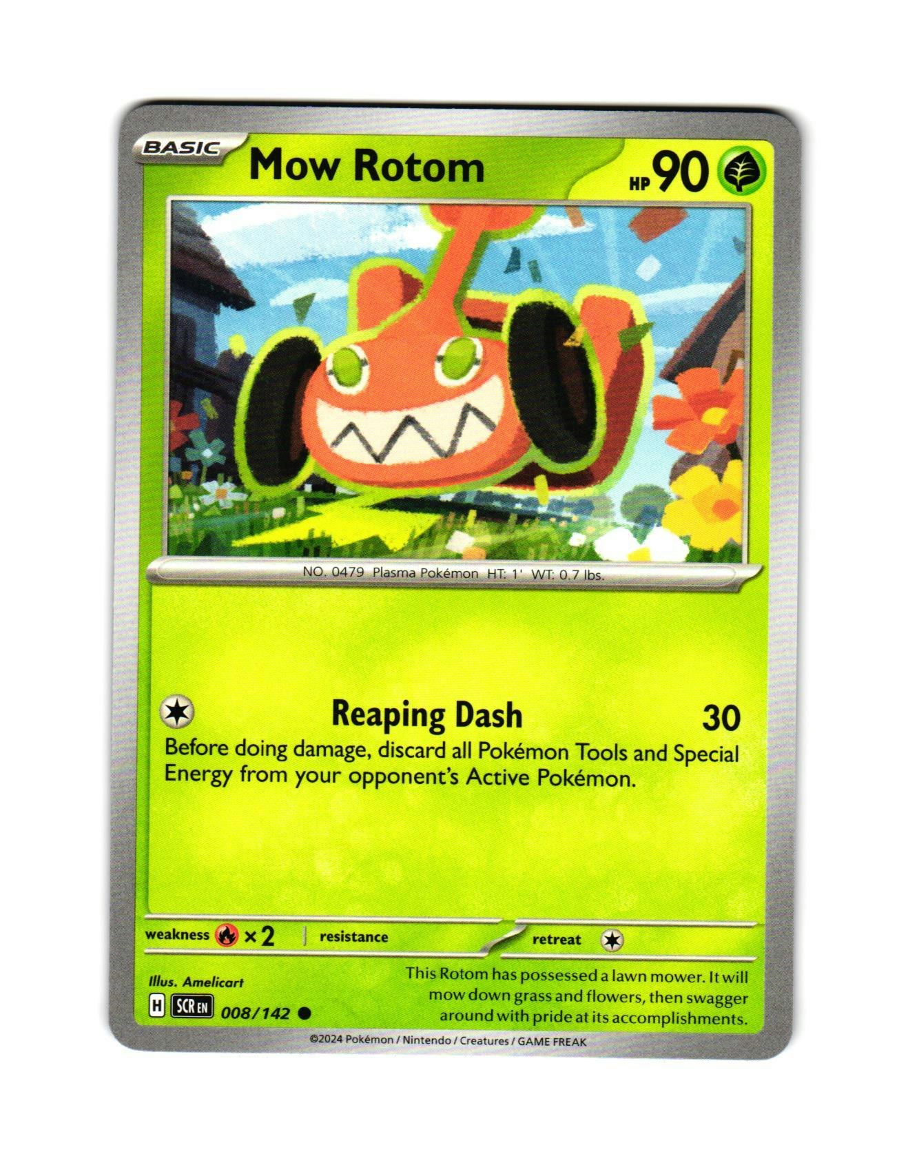 Mow Rotom Common 008/142 Stellar Crown Pokemon