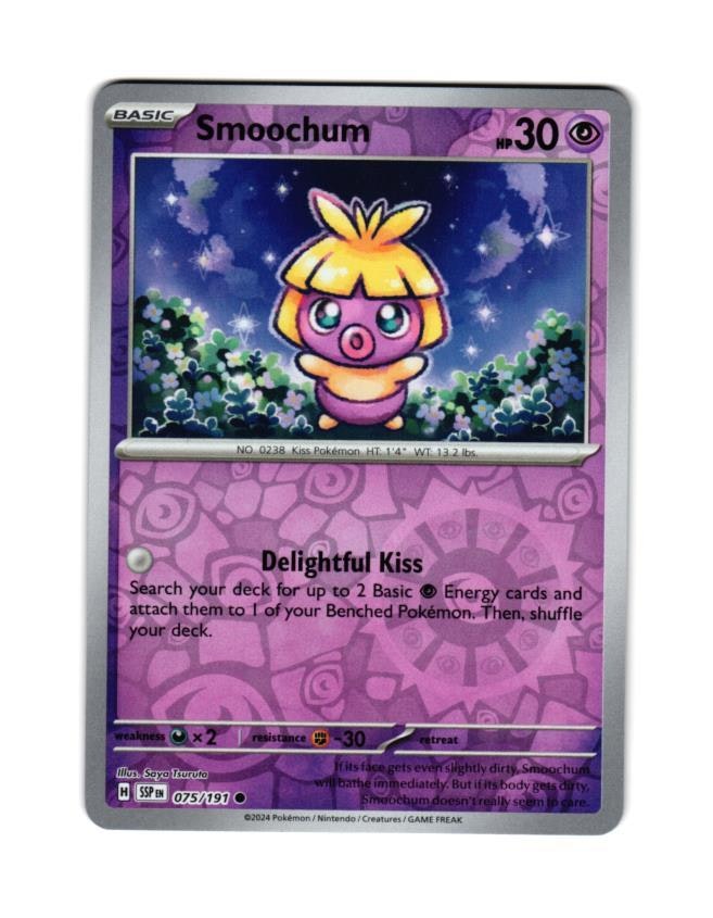 Smoochum Reverse Holo Common 075/191 Surging Sparks Pokemon