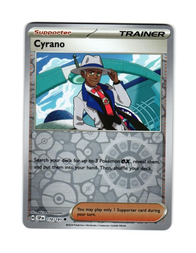 Cyrano Reverse Holo Uncommon 170/191 Surging Sparks Pokemon