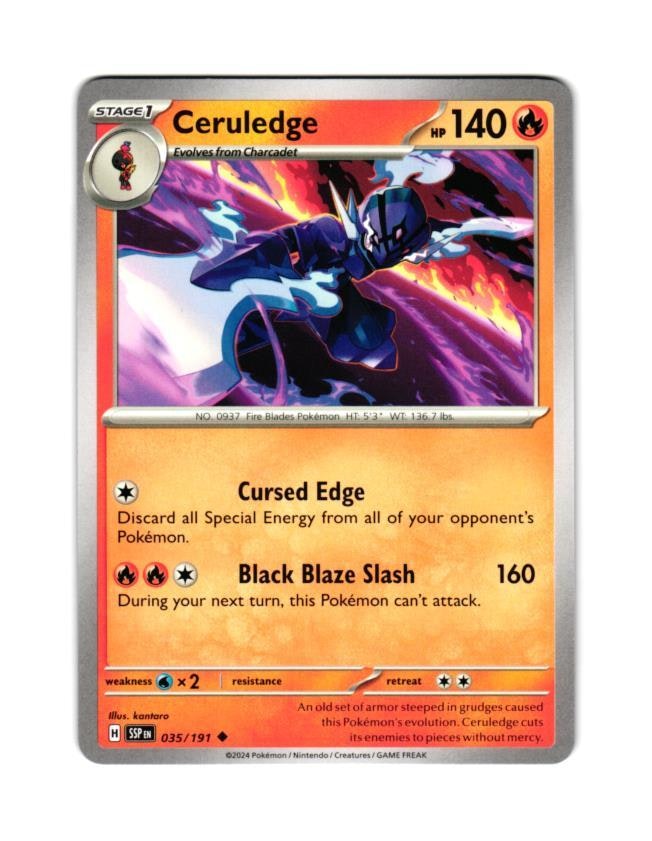 Ceruledge Uncommon 035/191 Surging Sparks Pokemon