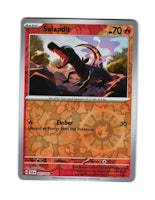 Salandit Reverse Holo Common 023/142 Stellar Crown Pokemon