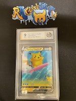 Surfing Pikachu V 008/025 Celebration Graderad 9 Rauk Card