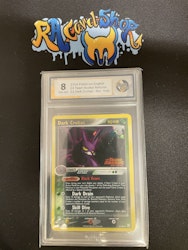 Dark Crobat Reverse Holo Rare 3/109 EX Team Rocket Returns Graderad 8 Rauk Card
