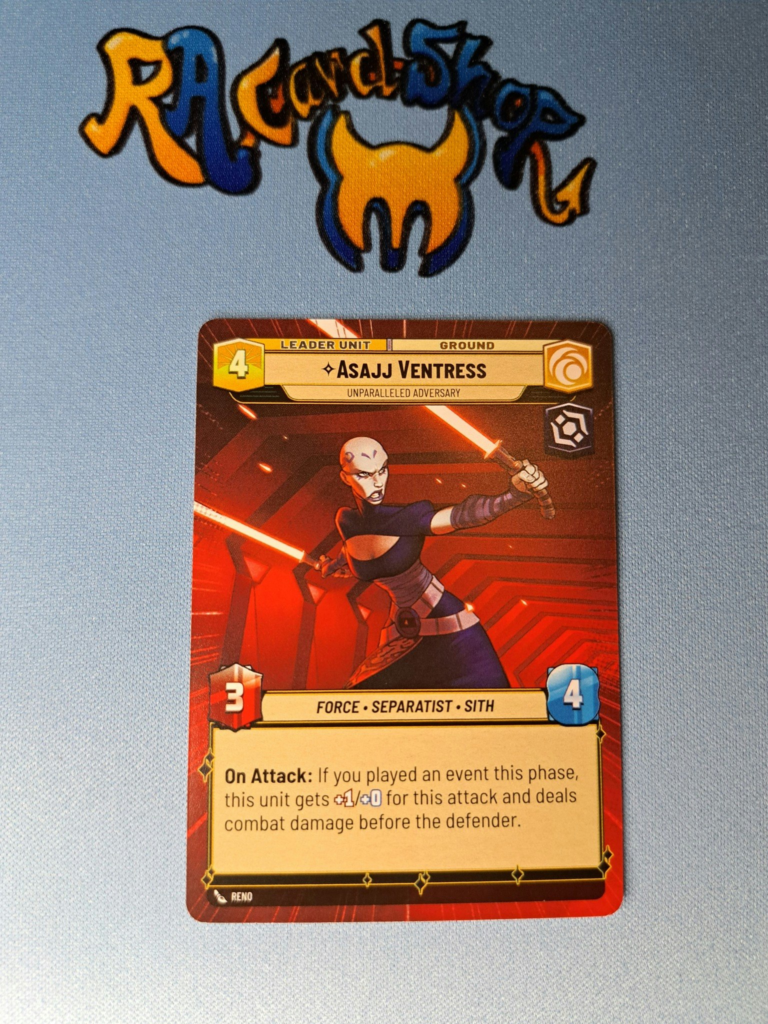 Asajj Ventress Rare Hyper 289 Twilight of the Republic (TWI) Star Wars Unlimited TCG