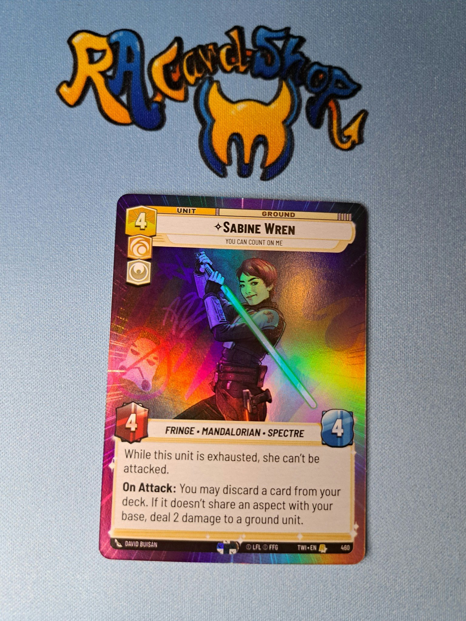 Sabine Wren Rare Hyper Foil 460 Twilight of the Republic (TWI) Star Wars Unlimited TCG