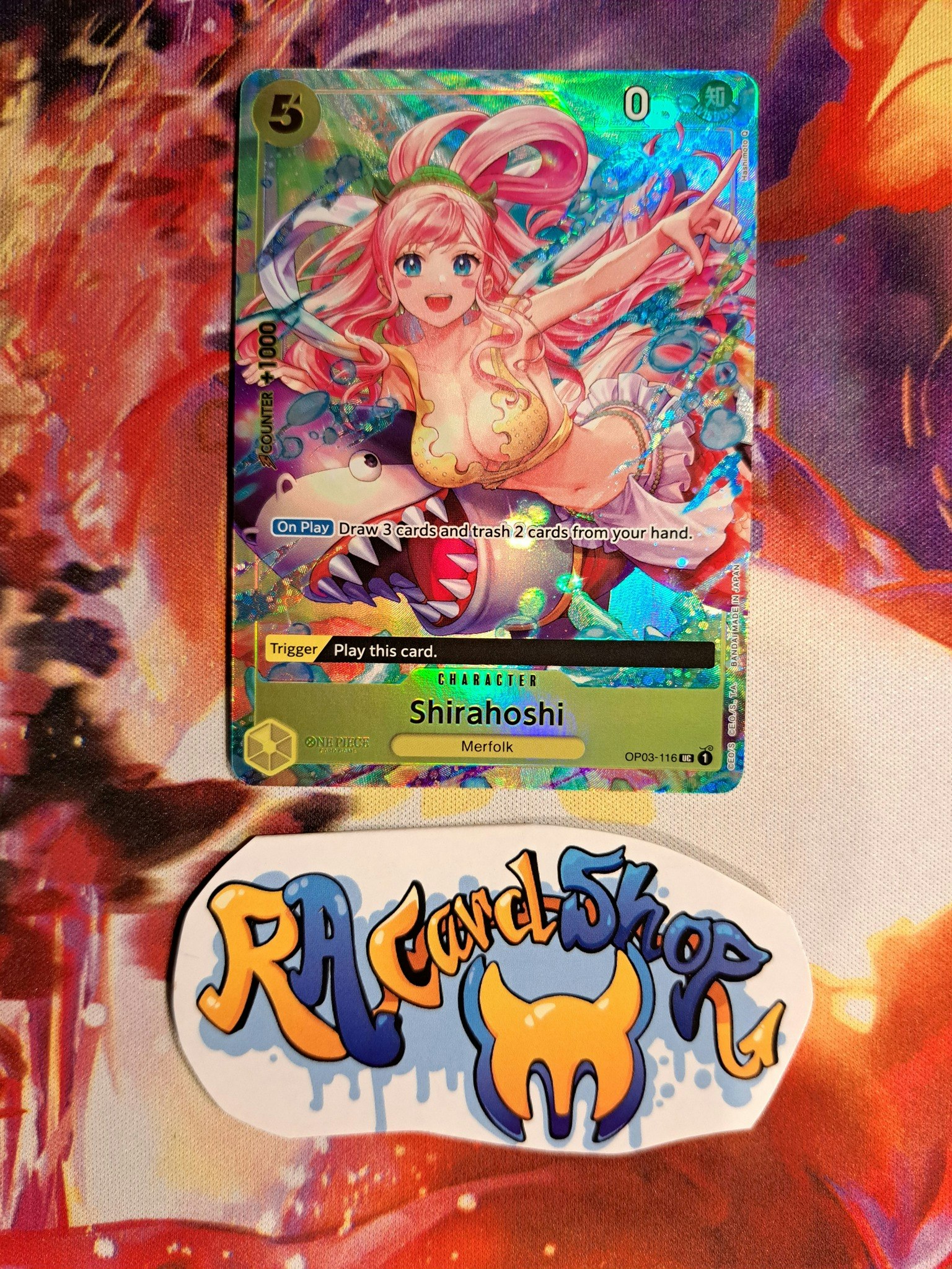 Shirahoshi Uncommon Alternative Art OP03-116 Pillar of Strenght One Piece Card Game