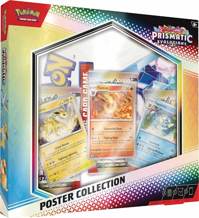 Prismatic Evolutions poster collection box Scarlet & Violet Pokemon