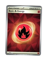 Basic Fire Energy Reverse Holo 010 Prismatic Evolutions Pokemon