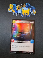 Imperial Interceptor Common Foil 132/252 Spark of the Rebellion (SOR) Star Wars Unlimited